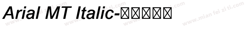 Arial MT Italic字体转换